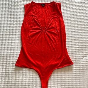 Red Bodysuit: Size S